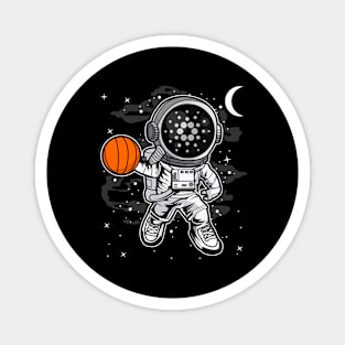 Astronaut Basketball Cardano ADA Coin To The Moon Crypto Token Cryptocurrency Blockchain Wallet Birthday Gift For Men Women Kids Magnet